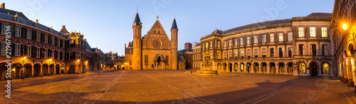 Binnenhof the hague netherlands in the evening high definition panorama photo