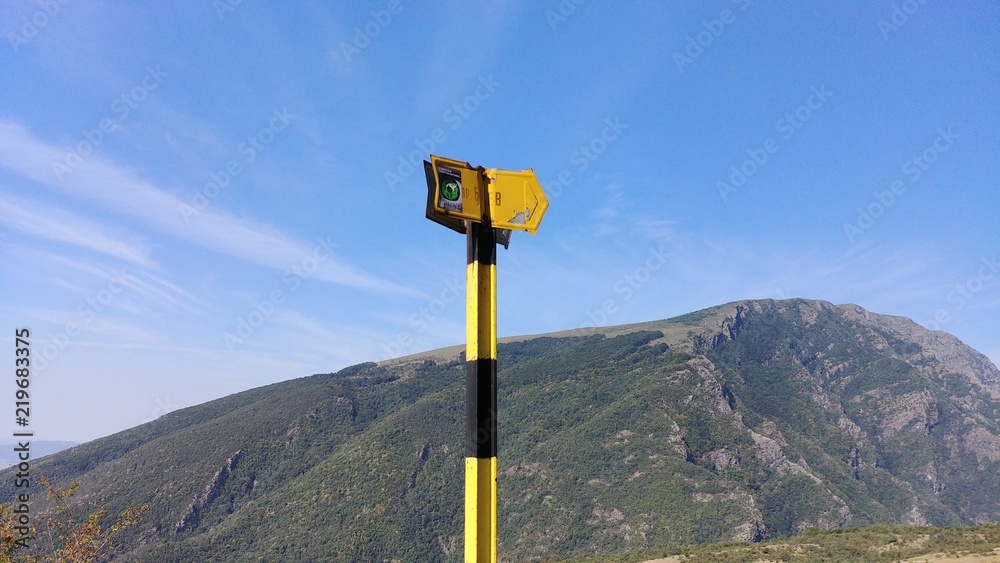 Mountain peak sign Mountain peak sign