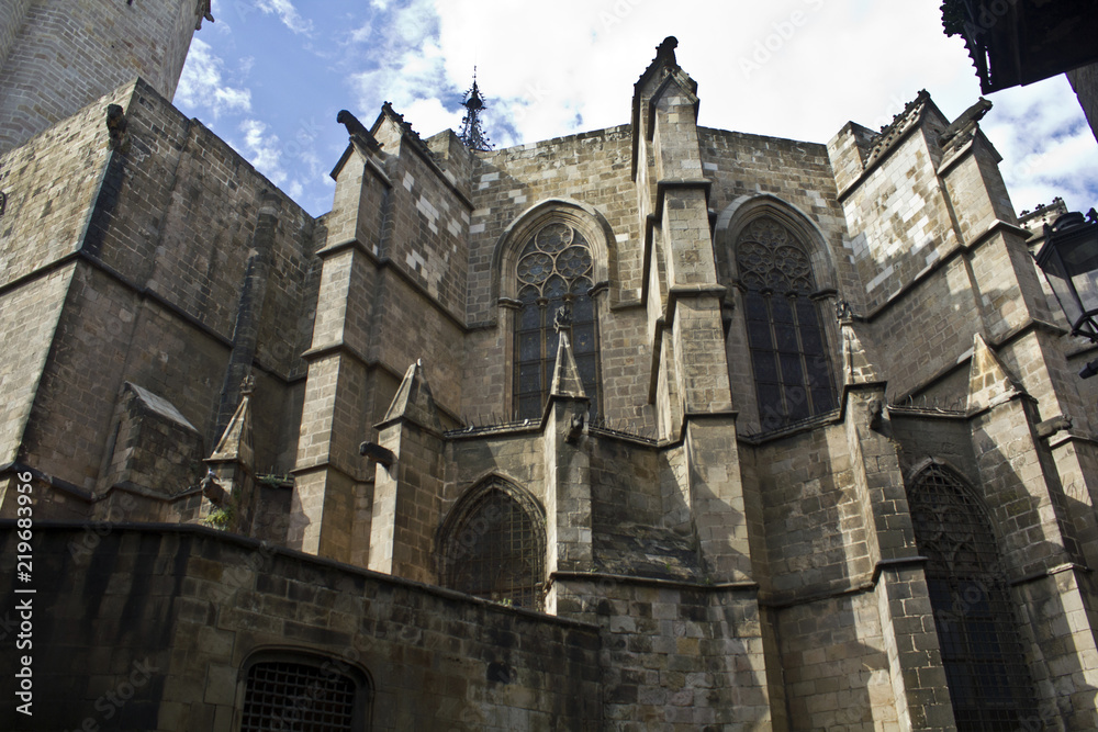 Fototapeta premium Gothic Building in Barcelona