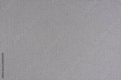 A gray soft waffle cloth for kitchen towels