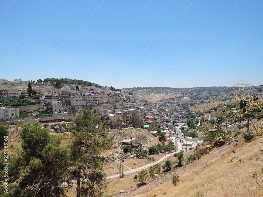 Jerusalem view to Kidron valley