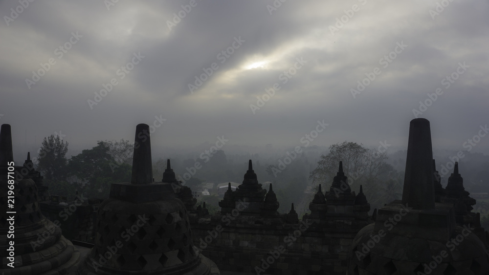 Mystical Foggy Sunrise - Borobudur Temple, Yogyakrata, Indonesia