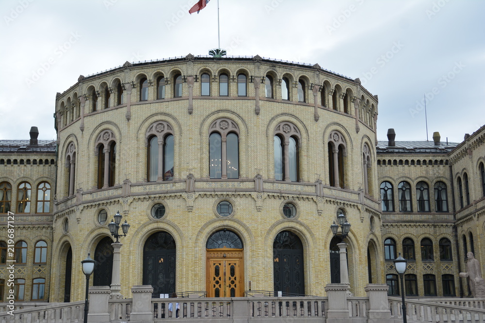 Parlamentsgebäude in Oslo