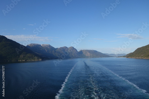 beautiful landscape grom a cruise