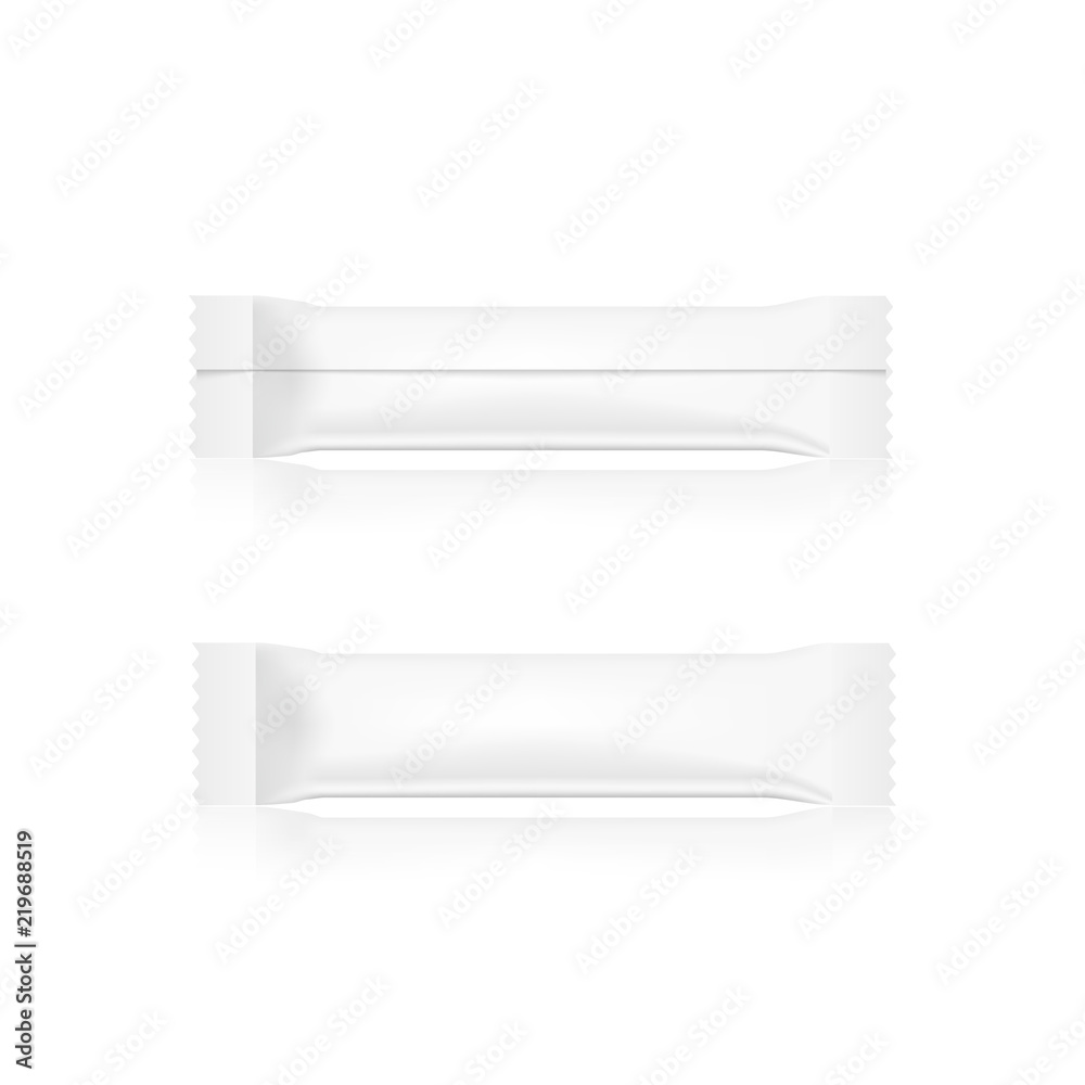 Realistic coffee or sugar packing. Vector. Realistic coffee or sugar packing. Vector.