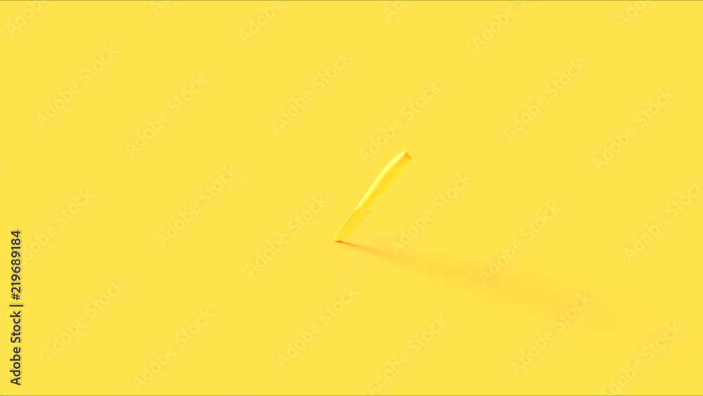Yellow Knife 3d illustration 3d rendering Yellow Knife 3d illustration 3d rendering
