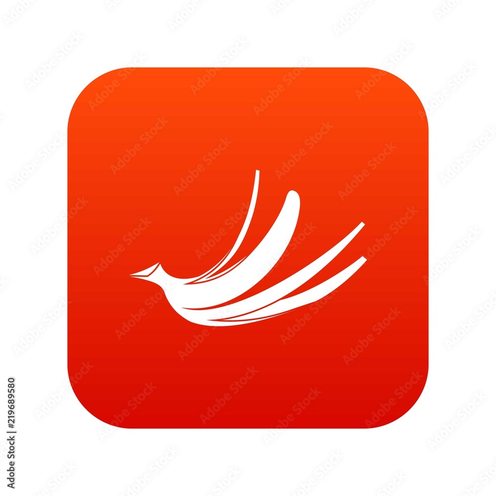 Banana peel icon digital red for any design isolated on white vector illustration Banana peel icon digital red for any design isolated on white vector illustration