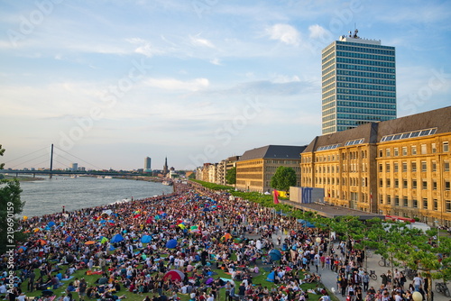 Photography Düsseldorf, Germany-MAY 26, 2018: Japan Day festival, Japan-Tag, in Düsseldorf, where is one of the largest Japanese communities in Europe located in North Rhine-Westphalia region, Germany