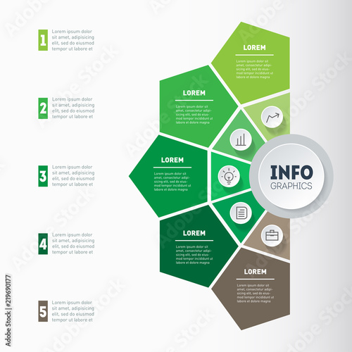 Vector eco infographics. Timeline info graphic with icons.