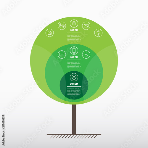 Go Green Concept. Vector Organic Illustration. Eco Poster. Infographics about Recycle, Reuse.