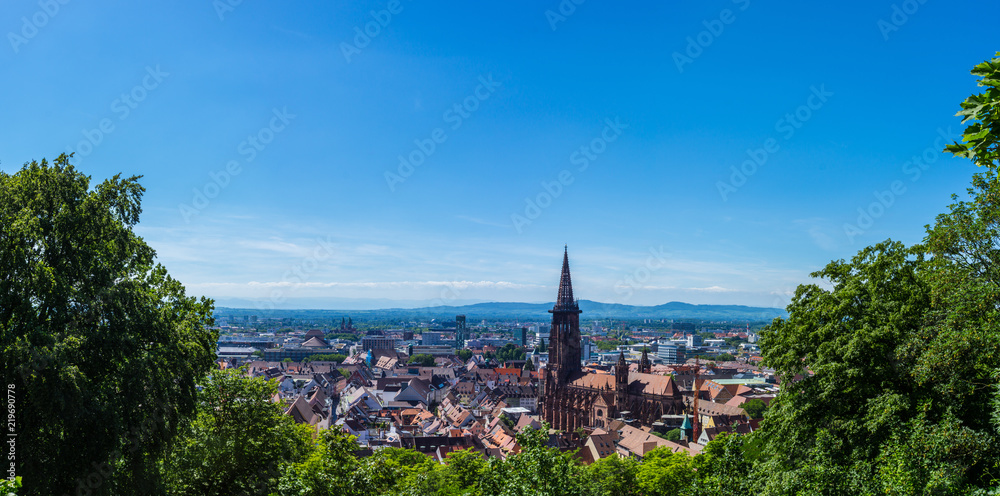 Germany, Freiburg im Breisgau XXL panorama