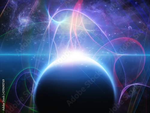 Wallpaper Mural Black planet rise Torontodigital.ca