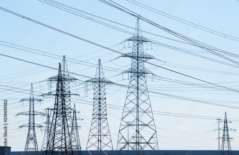 Electric current transmission line. Electric current transmission line.