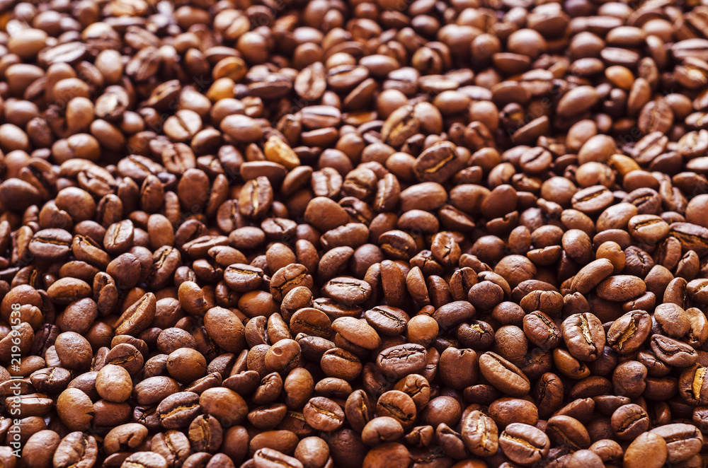 coffee beans scattered over the surface 3 coffee beans scattered over the surface 3