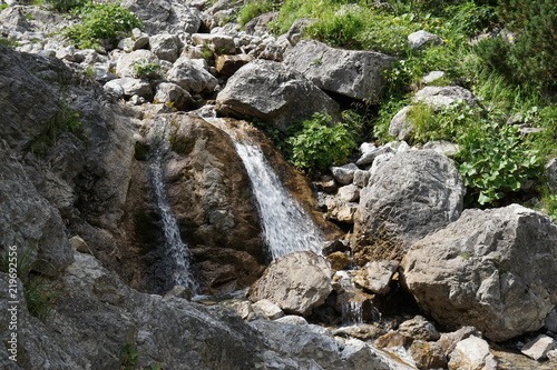 Waterfall in the austrian mountains