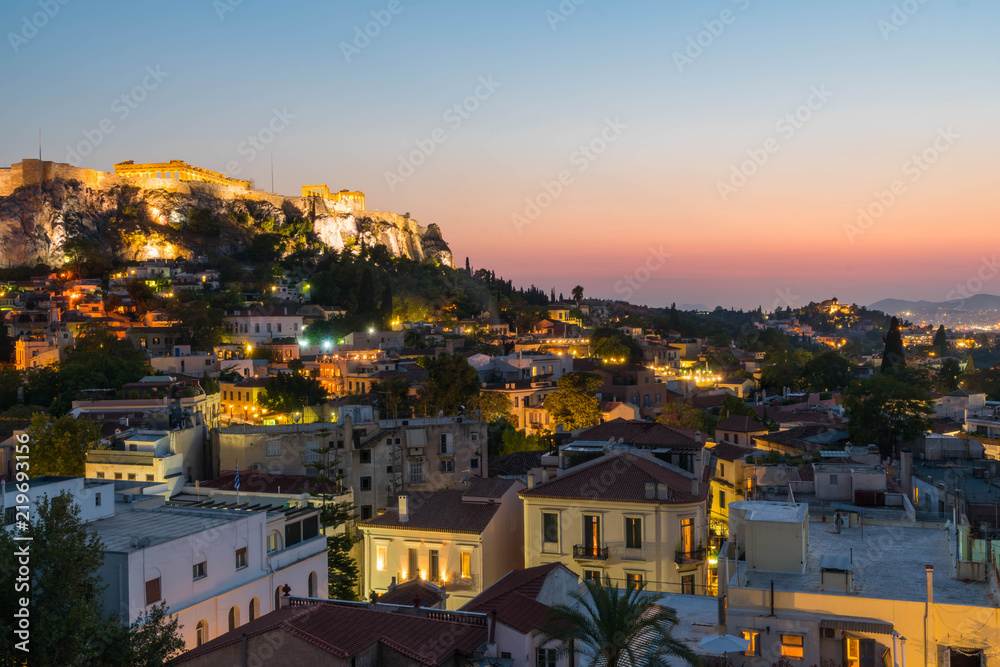 City of Athens at Sunset