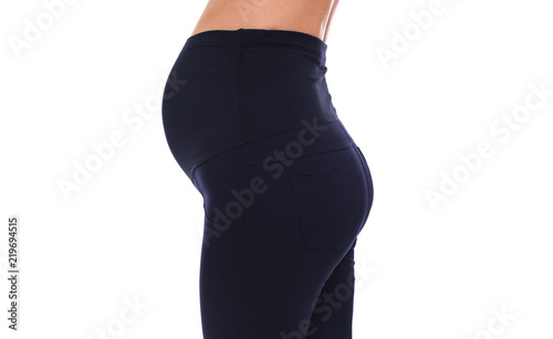 Pants for pregnant women. Special elastic band for the abdomen.