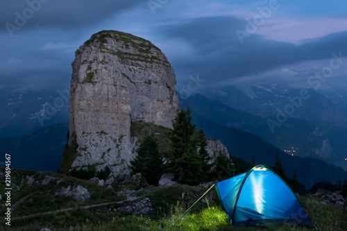 Zelten auf der Schynige Platte