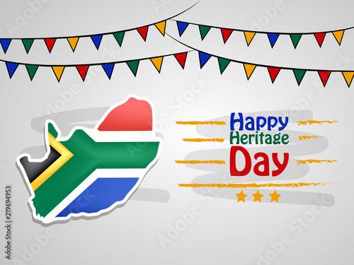 Illustration of South Africa Heritage Background