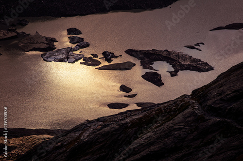 Sandersee glacial lake below Mount Grossglockner photo