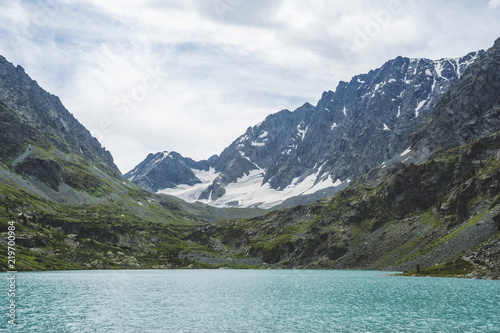 Lake Kuiguk. Altai Mountains landscape