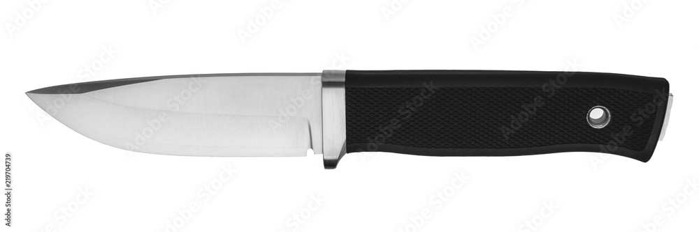 Hunting knife isolated on white