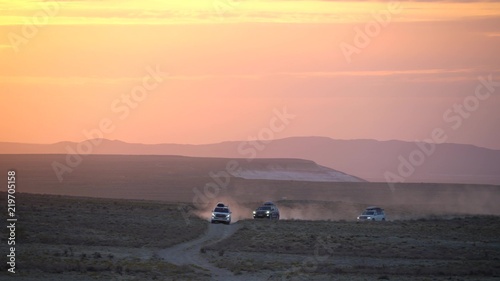 cars in the desert