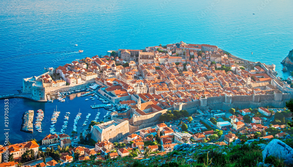 Obraz premium Aerial view of Dubrovnik, Croatia