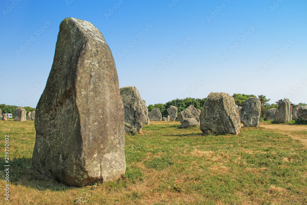 Fototapeta premium Carnac megalithic site in Brittany, France