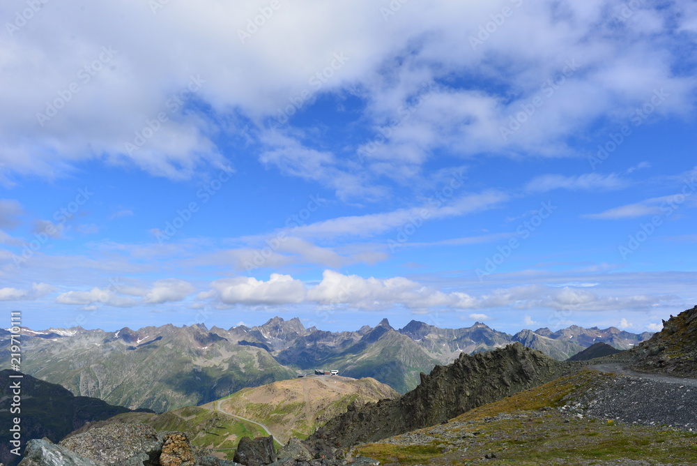 Fototapeta premium Gebirgsgruppe Verwall in Tirol