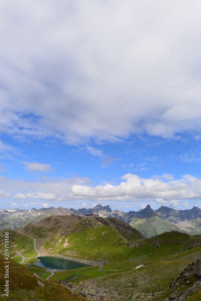 Fototapeta premium Gebirgsgruppe Verwall in Tirol 