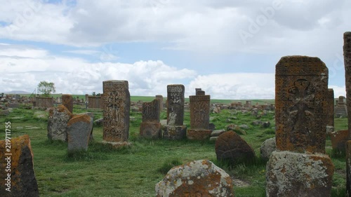 Armenian Khachkars in Noratus Cemetery, Gegharkunik Province, Armenia 4