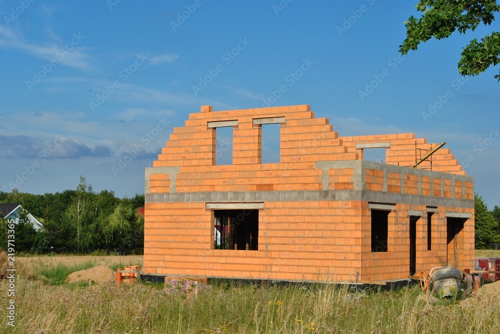 Obraz premium Budowa domu