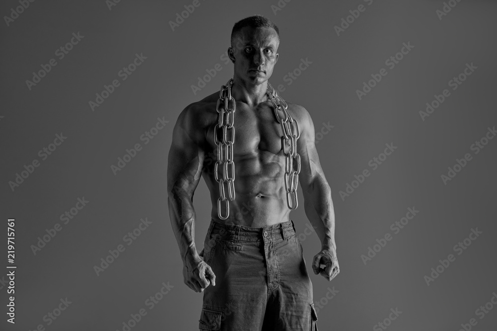 Fototapeta premium Adult male fighter MMA.