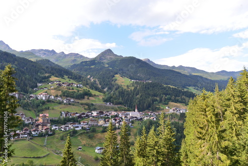 Luftansicht Kappl im Paznauntal Tirol 