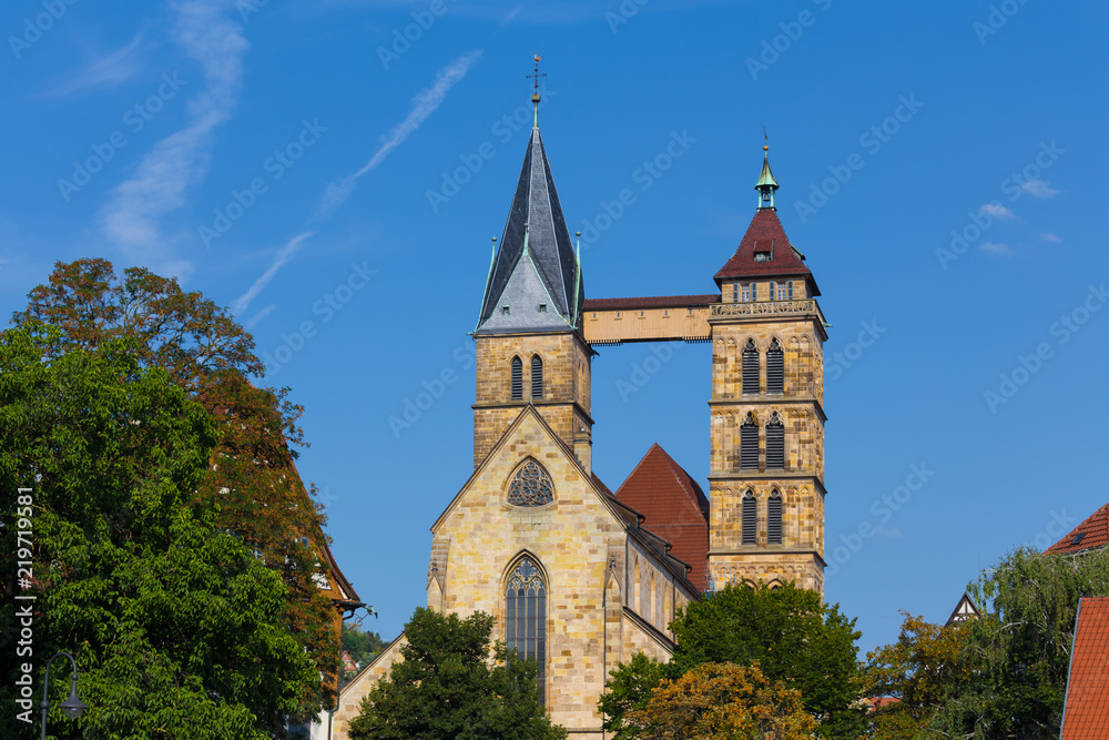 historic town esslingen germany on the neckar river