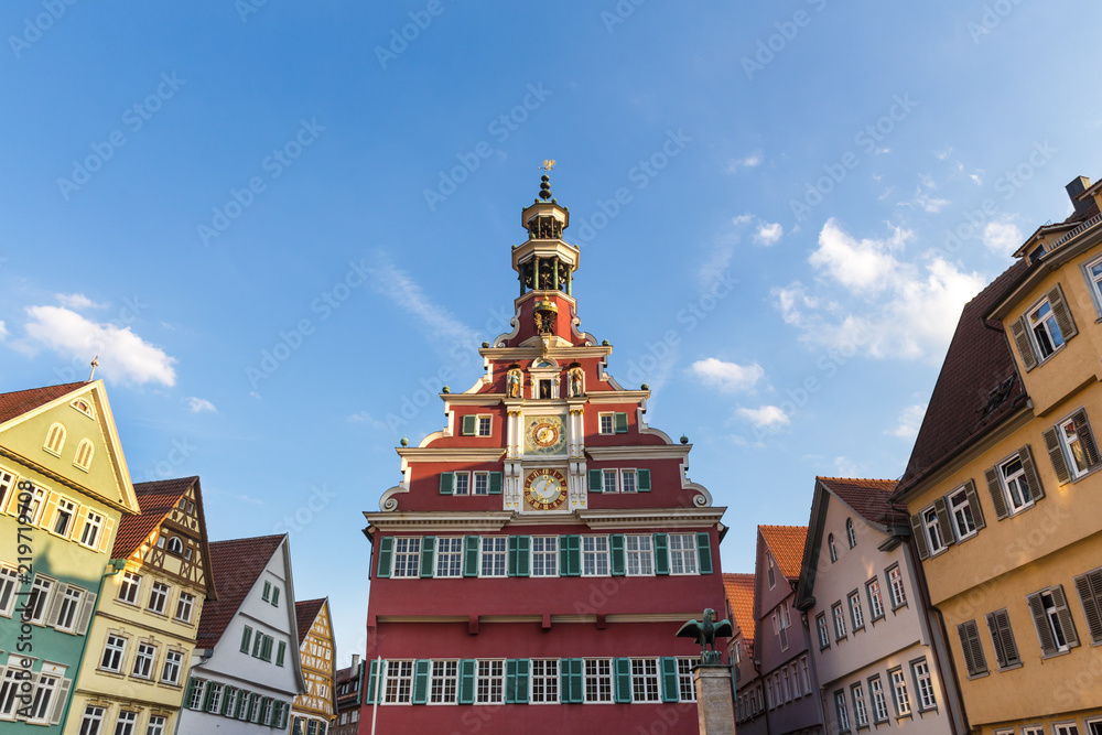 Obraz premium historic town esslingen germany on the neckar river