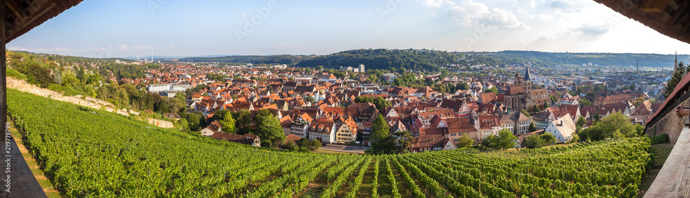 historic town esslingen germany high definition panorama