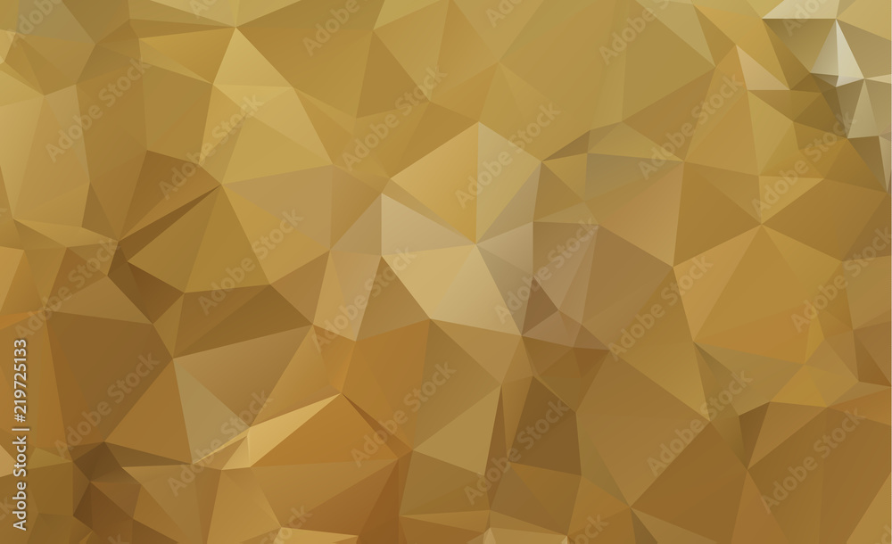 Light Orange vector Low poly crystal background. Polygon design pattern. Low poly illustration, low polygon background.