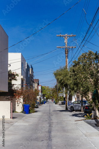 Houses and Streets of Venice, Los Angeles, California
