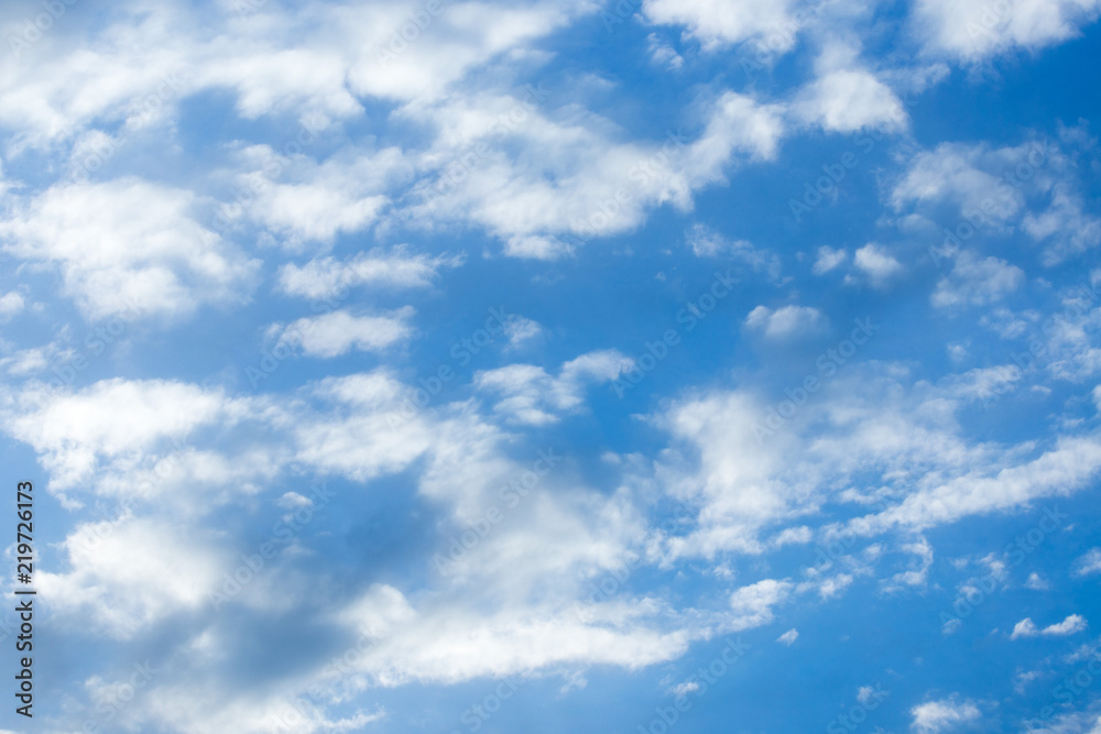 Blue sky with white clouds