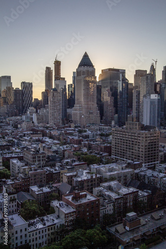 Aerial View of New York City Manhattan