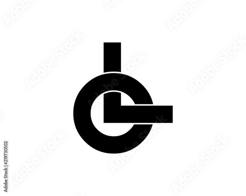 black silhouette initial typography alphabet font typeset logotype image vector icon