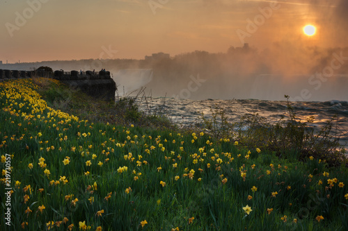 First Light over Niagara Falls