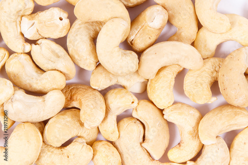 Cashew nuts as fruit containing magnesium, iron, omega 3 acids, vitamins and minerals