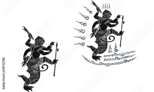 Thai traditional tattoo,  tiger tattoo