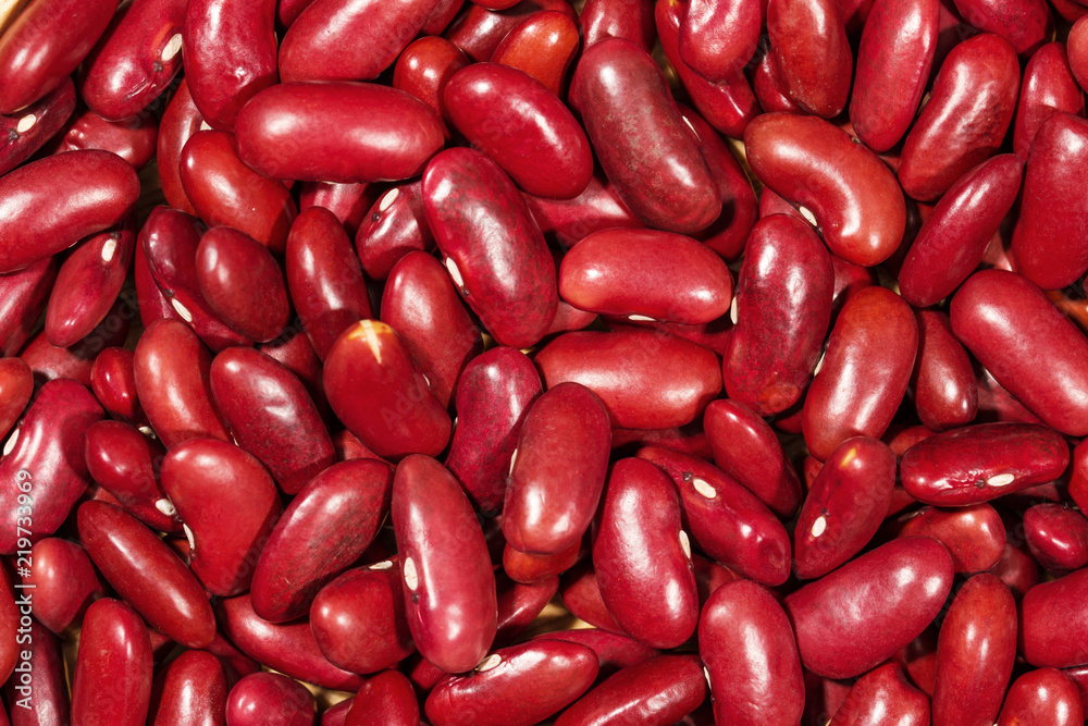 Close up red kidney bean texture background Close up red kidney bean texture background