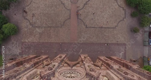 aerial michoacan church
