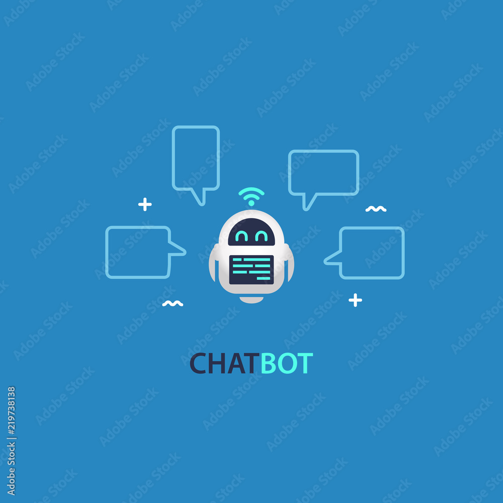 Chatbot Robo Advisor Conversation with Speech Bubbles Chatbot Robo Advisor Conversation with Speech Bubbles