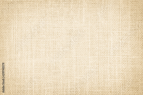 Abstract Hessian or sackcloth fabric texture background. Wallpaper of artistic wale linen canvas. Blanket or Curtain of cotton pattern background with copy space for text decoration.